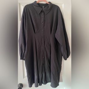 SHEIN curve button down dress